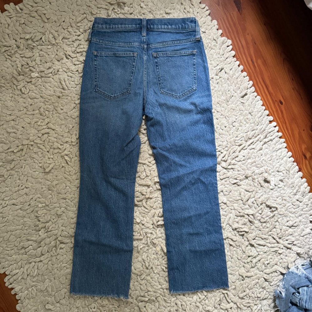EUC J. Crew 9” Demi Boot Crop Jean Medium Blue Sz 25 - Picture 5 of 5